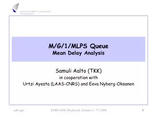M/G/1/MLPS Queue Mean Delay Analysis