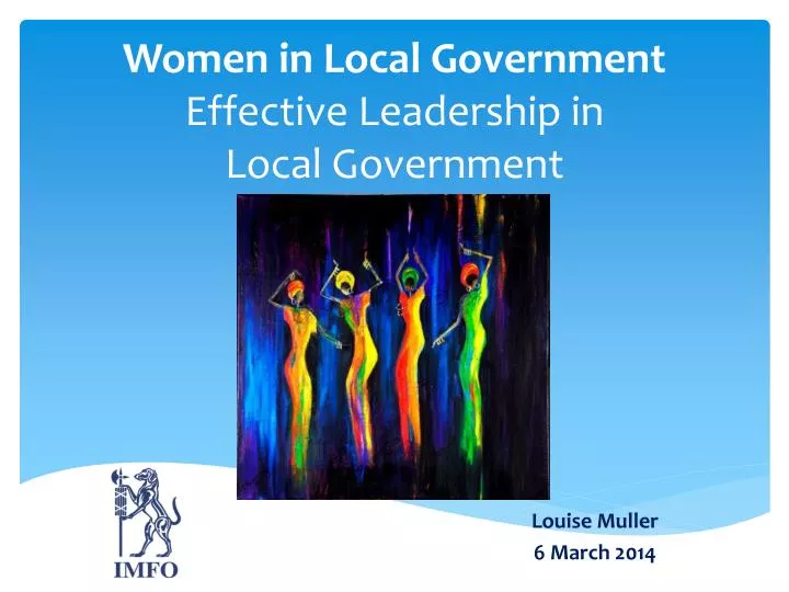 women in local government effective leadership in local government