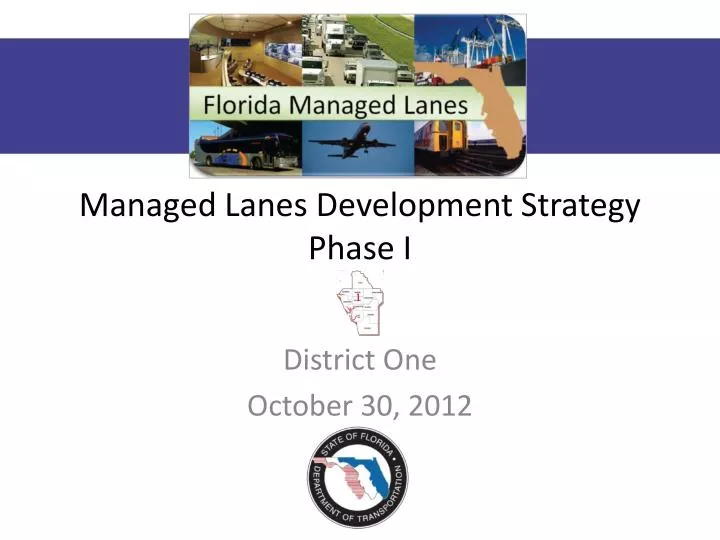 managed lanes development strategy phase i