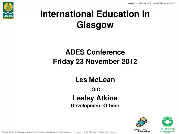 international education in glasgow