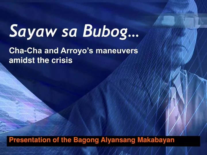cha cha and arroyo s maneuvers amidst the crisis