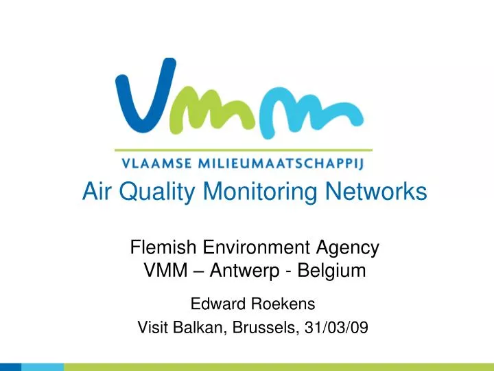 air quality monitoring networks flemish environment agency vmm antwerp belgium