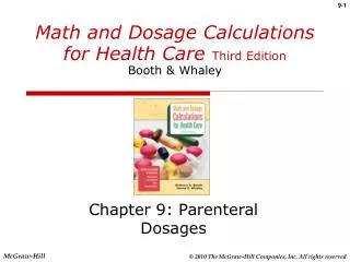 Math and Dosage Calculations for Health Care Third Edition Booth &amp; Whaley