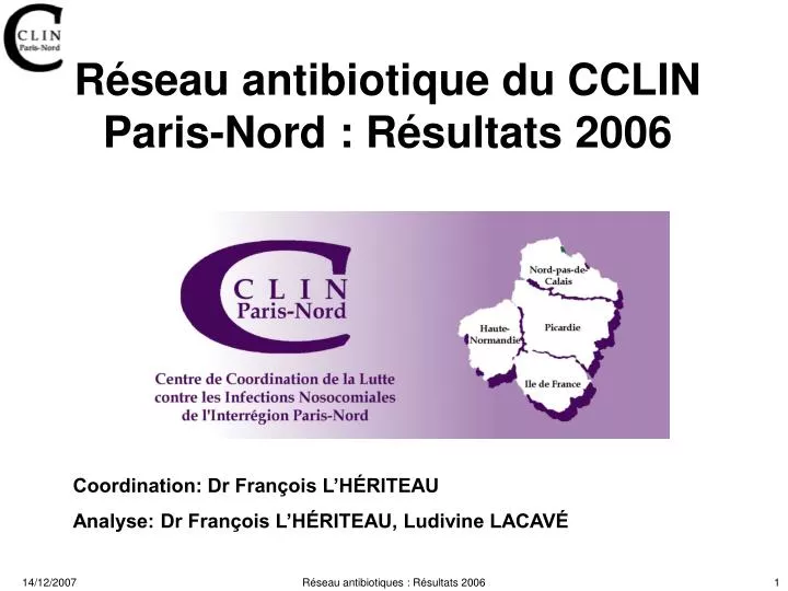 r seau antibiotique du cclin paris nord r sultats 2006