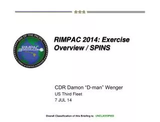RIMPAC 2014: Exercise Overview / SPINS