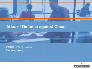 Attack / Defense against Cisco