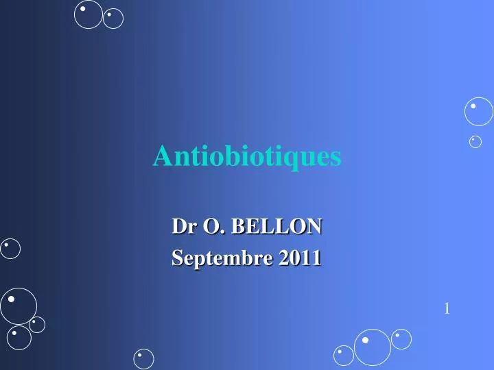 antiobiotiques