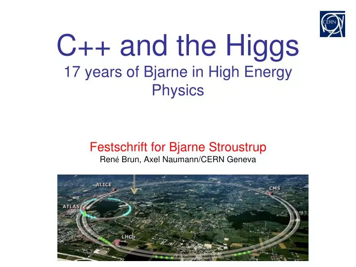 c and the higgs 17 years of bjarne in high energy physics