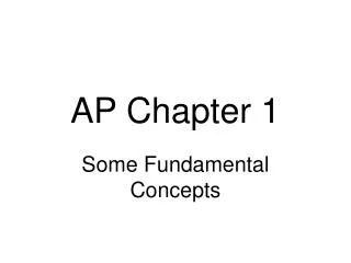 AP Chapter 1