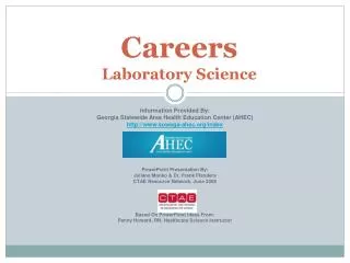 Careers Laboratory Science