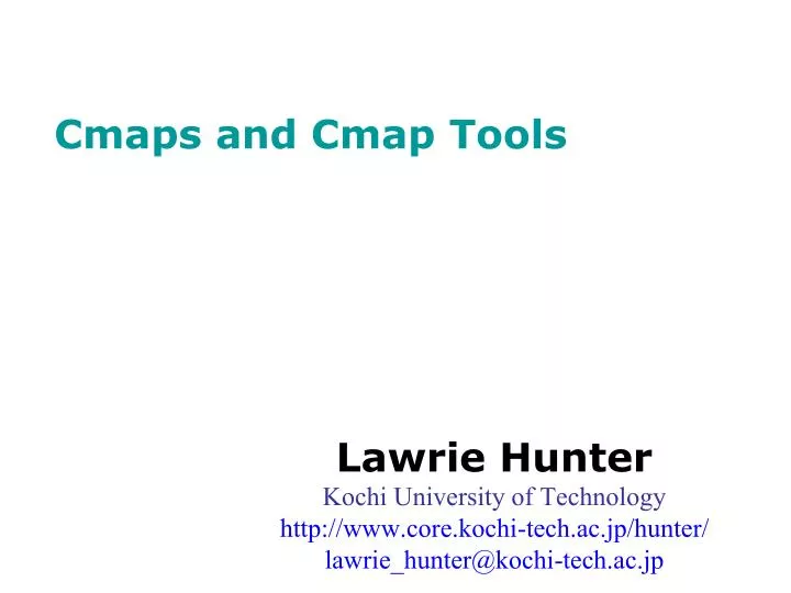 cmaps and cmap tools