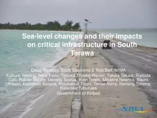 Sea-level changes and their impacts on critical infrastructure in South Tarawa