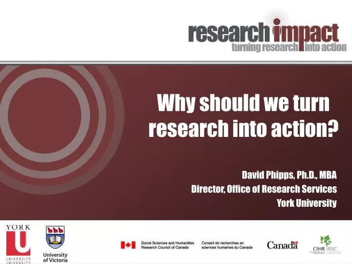 why should we turn research into action