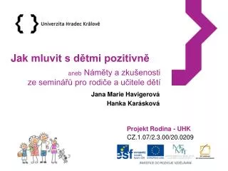 projekt rodina uhk