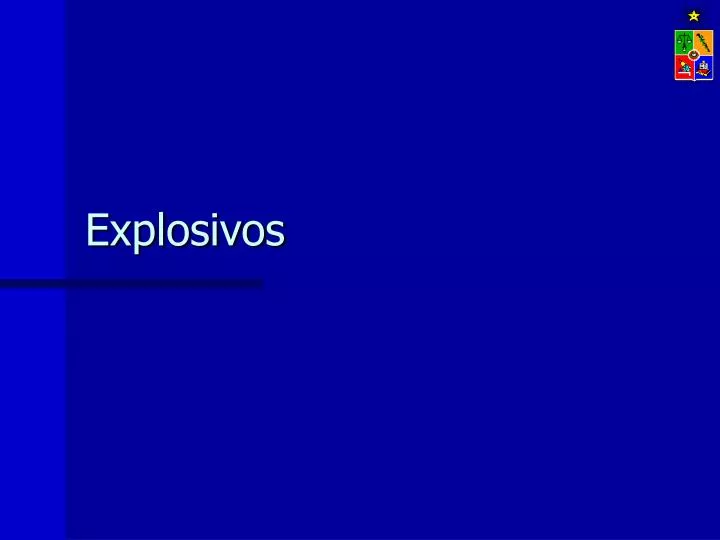 explosivos