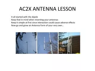 AC2X ANTENNA LESSON