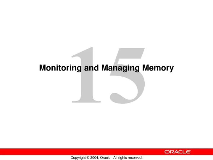 monitoring and managing memory