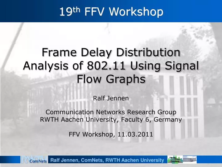 frame delay distribution analysis of 802 11 using signal flow graphs