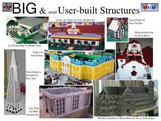 BIG &amp; small User-built Structures