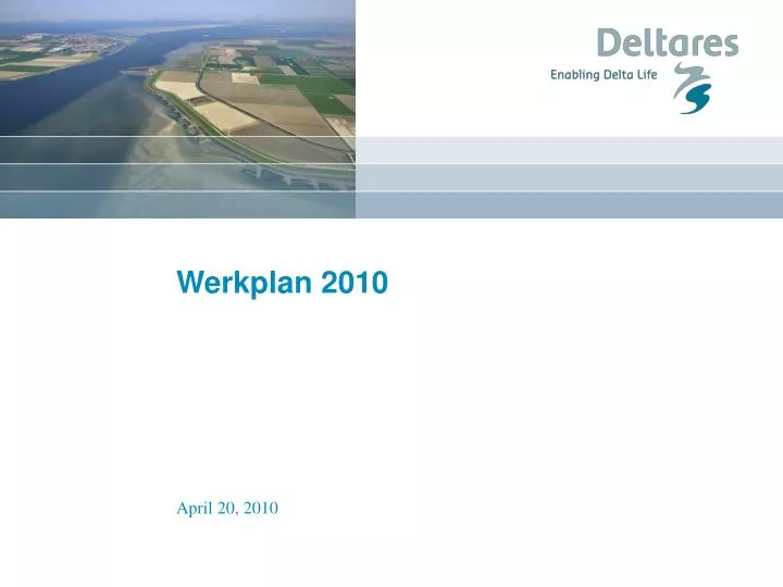 werkplan 2010