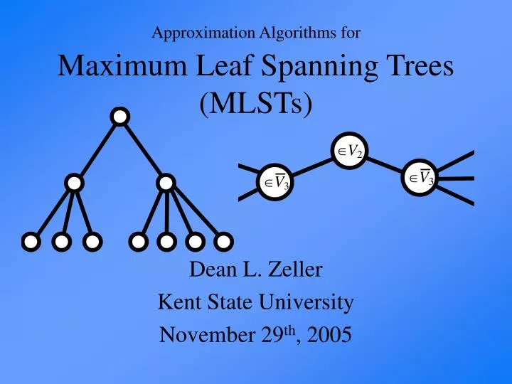 approximation algorithms for maximum leaf spanning trees mlsts