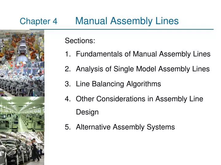 manual assembly lines