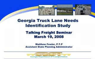 Georgia Truck Lane Needs Identification Study