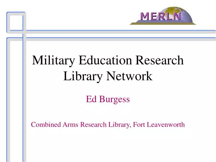 military education research library network