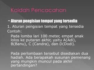 kaidah pencacahan