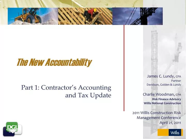 the new accountability part 1 contractor s accounting and tax update