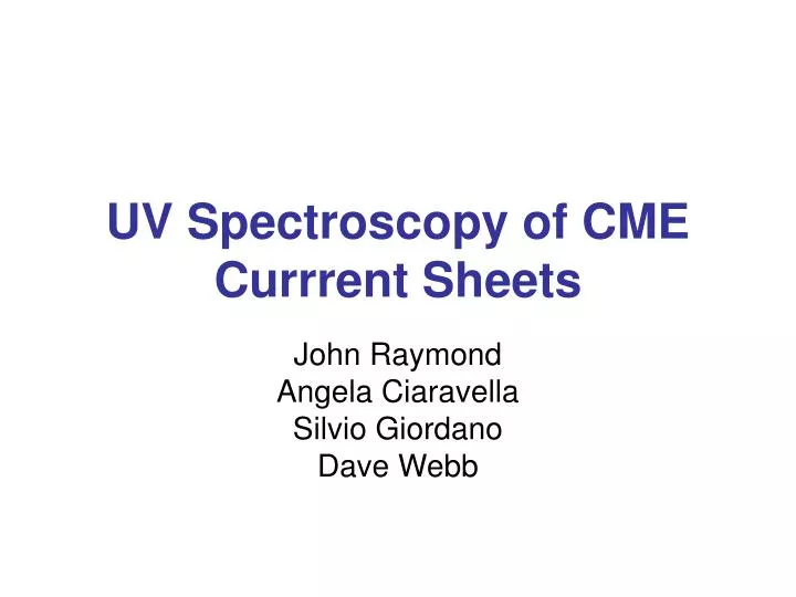 uv spectroscopy of cme currrent sheets