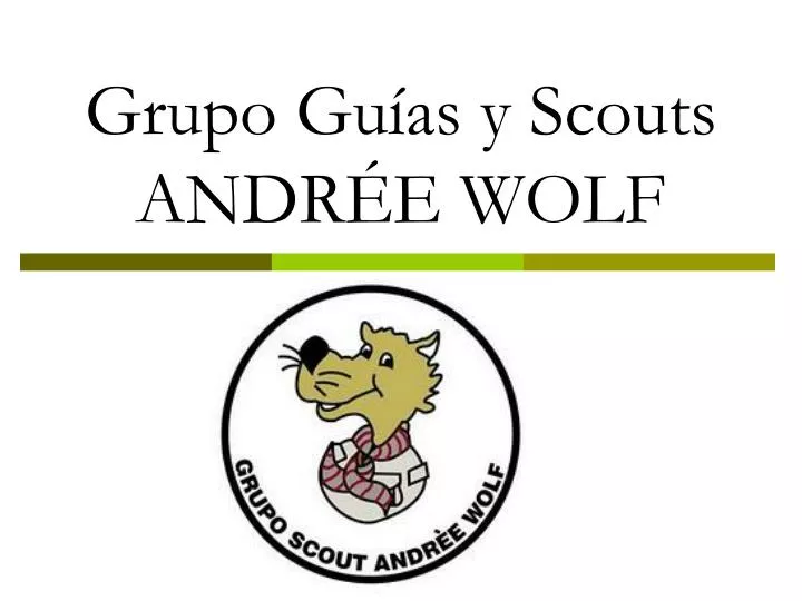 grupo gu as y scouts andr e wolf