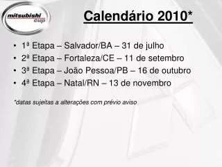 calend rio 2010