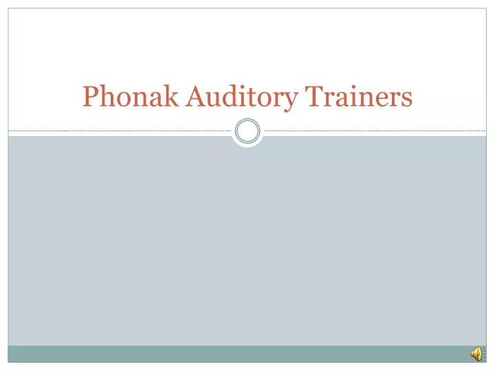 phonak auditory trainers