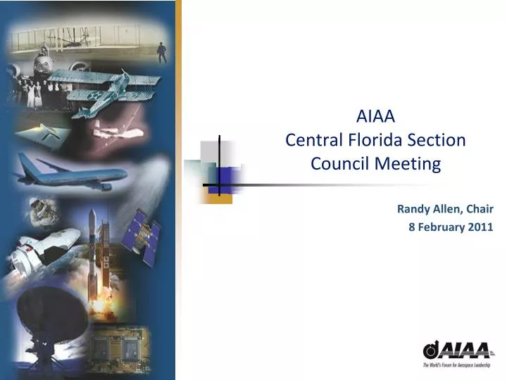 aiaa central florida section council meeting
