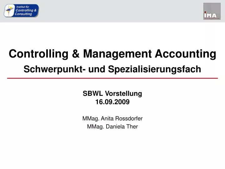 controlling management accounting schwerpunkt und spezialisierungsfach