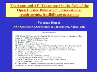 Vincenzo Ripepi INAF-Osservatorio Astronomico di Capodimonte, Naples, Italy