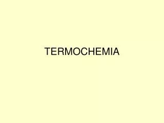 termochemia