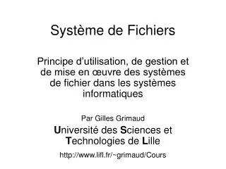 syst me de fichiers