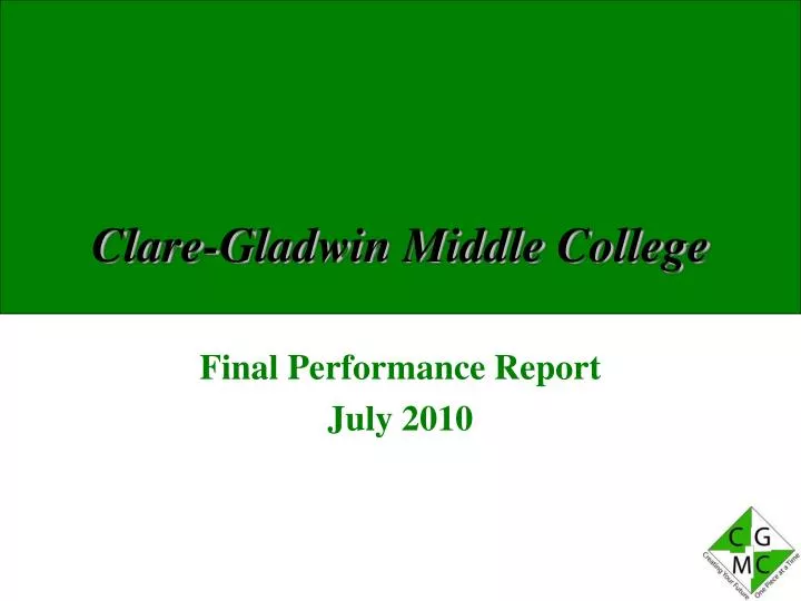 clare gladwin middle college