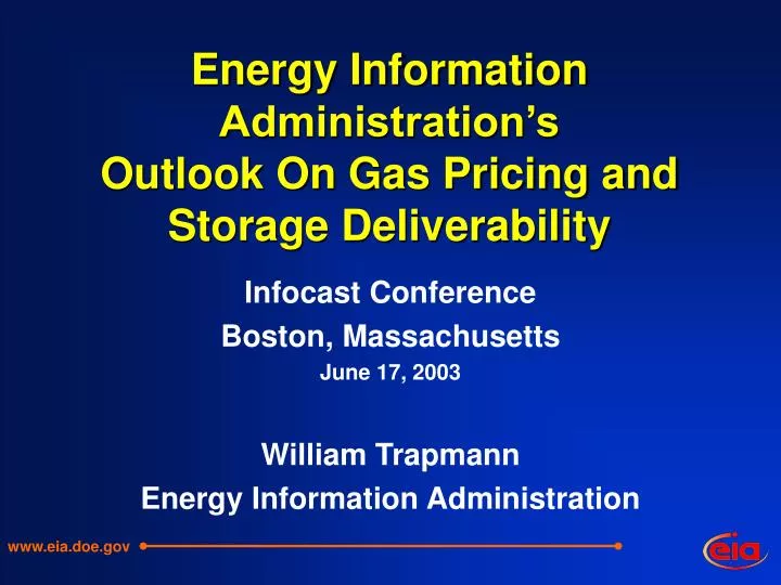energy information administration s outlook on gas pricing and storage deliverability