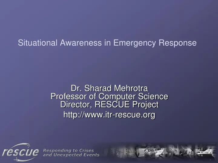 situational awareness in emergency response