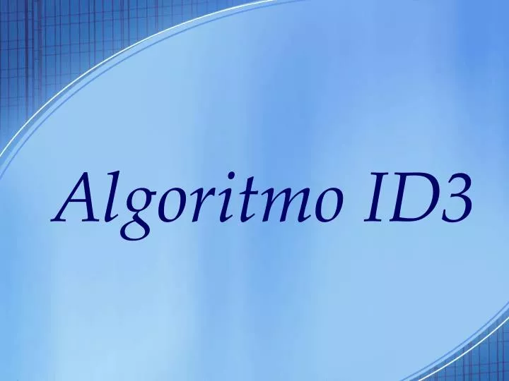 algoritmo id3