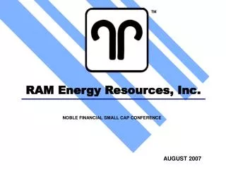 RAM Energy Resources, Inc.