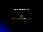 ENDOKRINOLOGI OLEH Dr. Anwar Ma’ruf, M.Kes., drh - slide 1