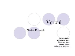 verbul