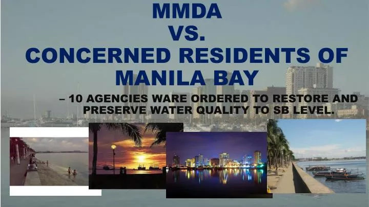 mmda vs concerned residents of manila bay