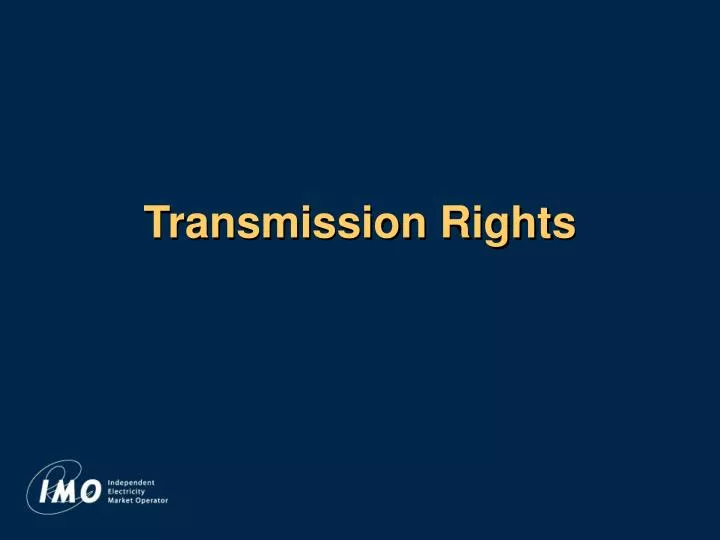 transmission rights