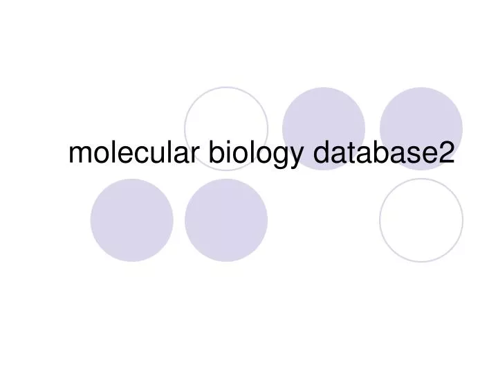molecular biology database2