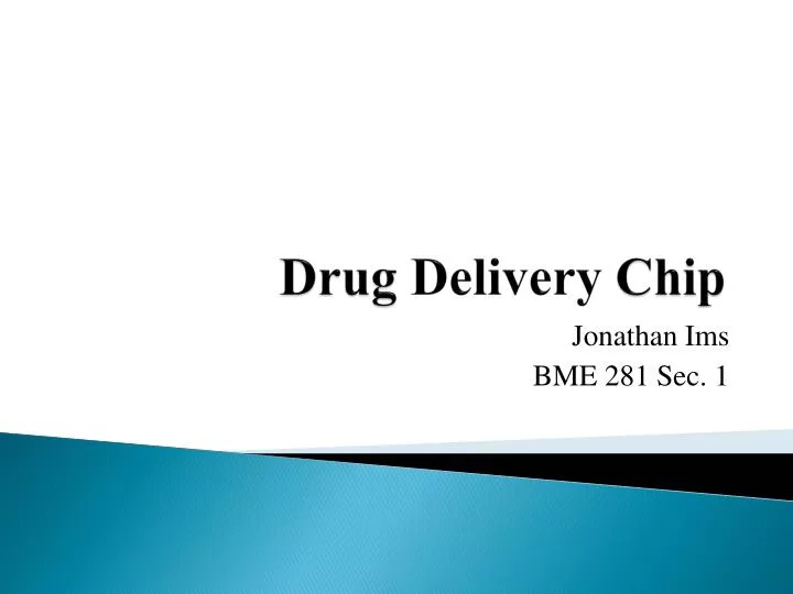 drug delivery chip